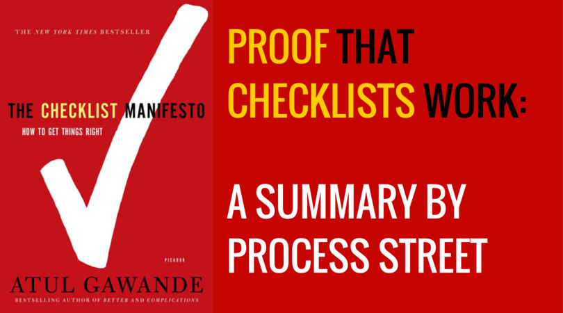 The Checklist Manifesto Summary